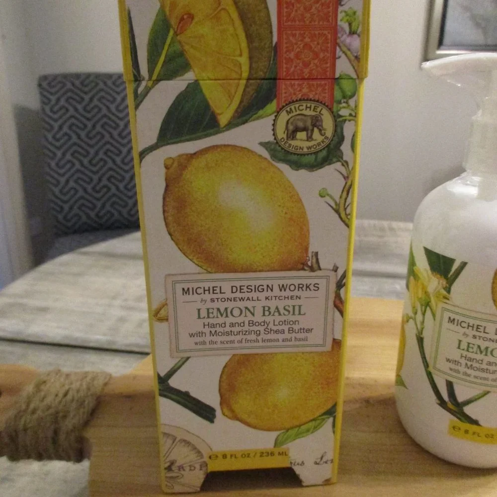 Michel Design Works Lemon Basil Hand and Body Lotion 8 oz